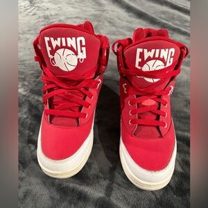 Ewing Men's Red High-Top Sneakers